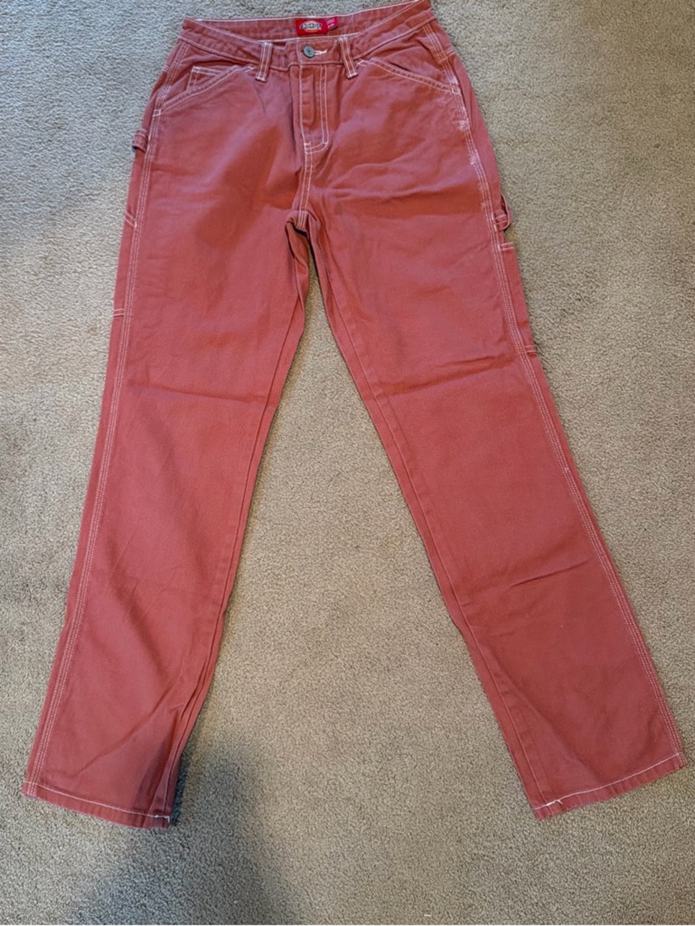 Dickies Women’s Straight-Leg Jeans in Rust